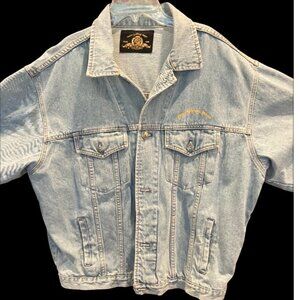 Vintage” MOST WANTED” METRO GOLDWYN MAYER Large cotton Denim - Smoke Free Hm
